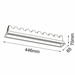 Sklep Kaja Podtynkowa, długa lampa LED 30W 4000K ANT 3055 A-GLARE | Kaja* Lampy Led|Oprawy Podtynkowe