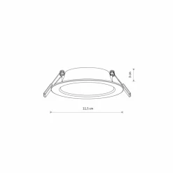 Sklep Kaja Podtynkowa lampa LED do holu ⌀11,5cm 4000K 10536 MYKONOS LED | Kaja* Lampy Led|Oprawy Podtynkowe