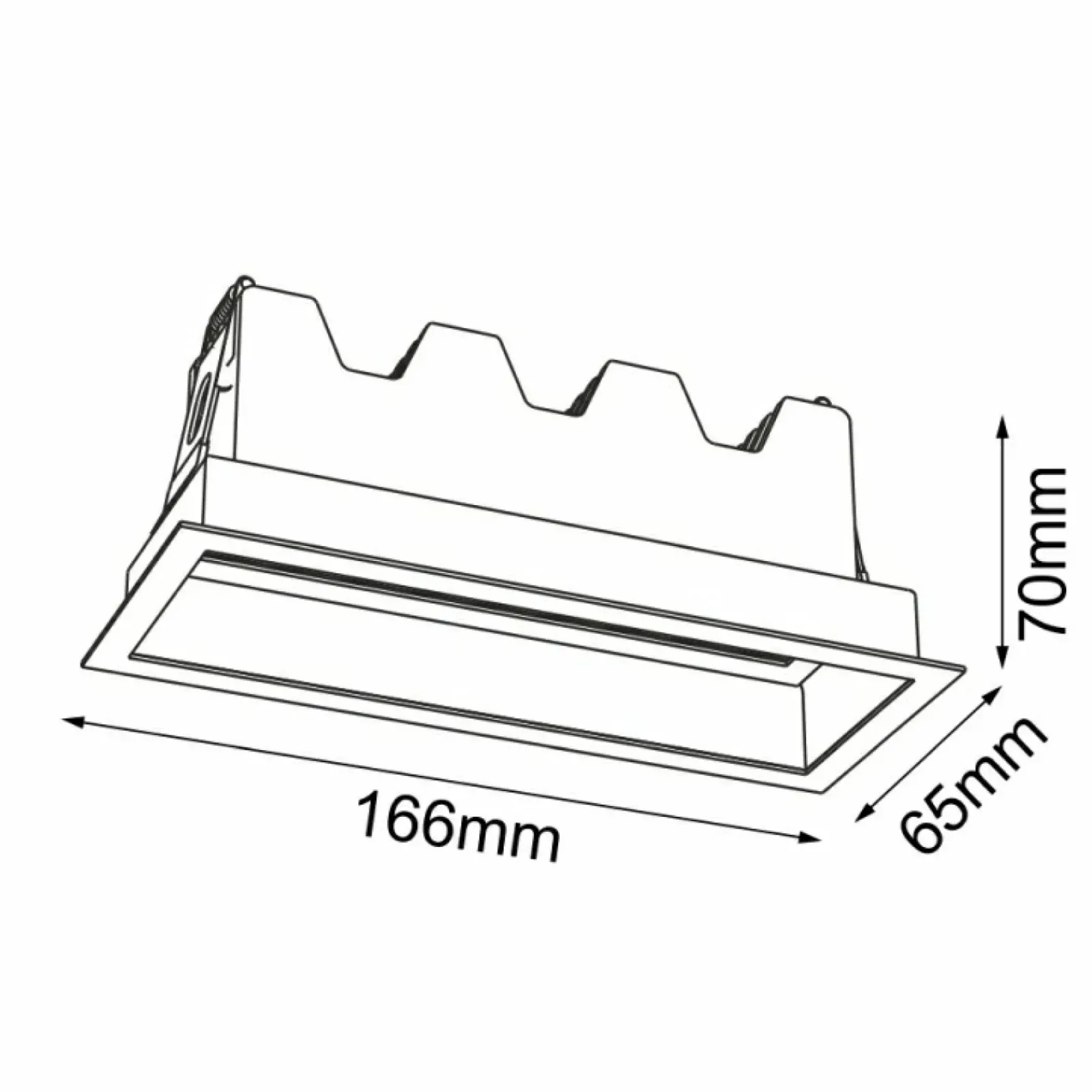 Sklep Kaja Podtynkowa lampa ze światłem LED 10W 3000K ANT 3048 A-GLARE | Kaja* Lampy Led|Oprawy Podtynkowe