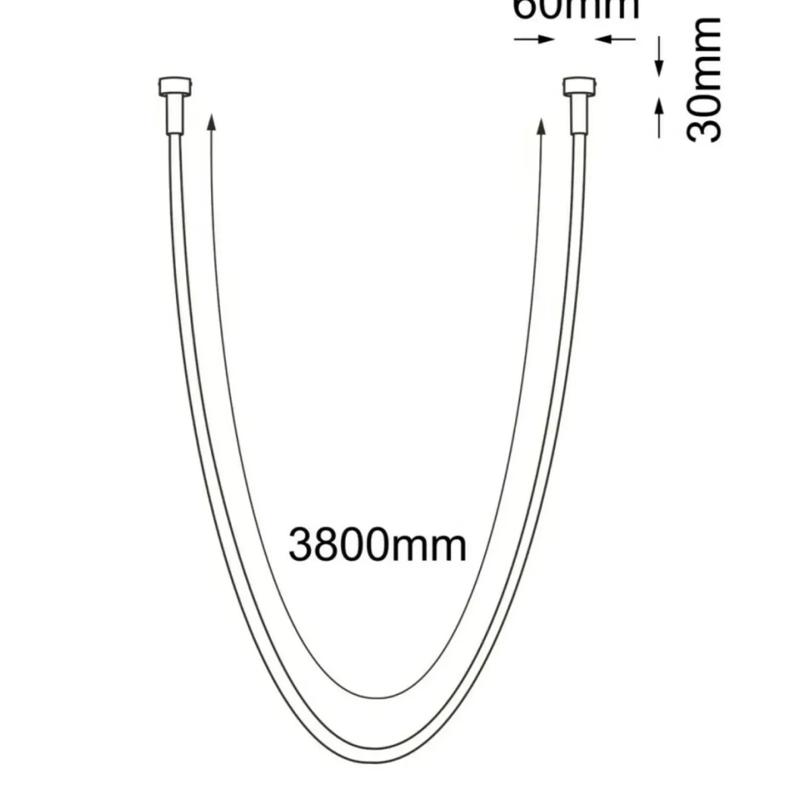 Sklep Kaja Podtynkowa, ledowa lampa linka 386cm 3000K ANT 3022 HEBI | Kaja Store