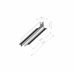 Sklep Kaja Podtynkowa szyna magnetyczna 1F 10156 LVM TRACK | Kaja Oświetlenie* Szynoprzewody Podtynkowe