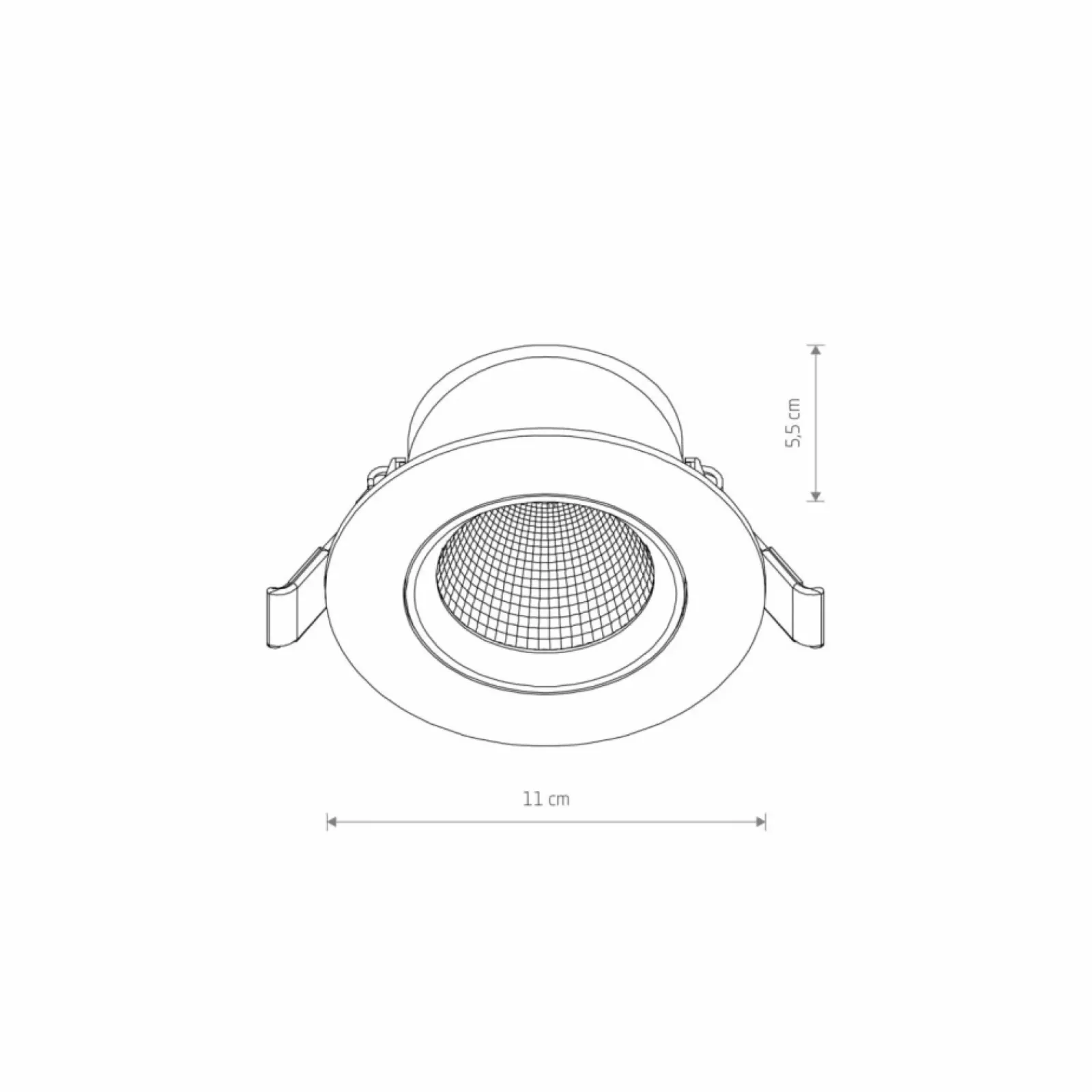 Sklep Kaja Podtynkowe białe oczko LED 10W 4000K ⌀11cm 10552 EGINA LED | Kaja* Lampy Led|Oprawy Podtynkowe