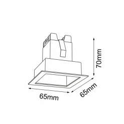 Sklep Kaja Podtynkowe oczko ze światłem LED 2W 4000K ANT 3041 A-GLARE | Kaja* Oprawy Podtynkowe|Lampy Led