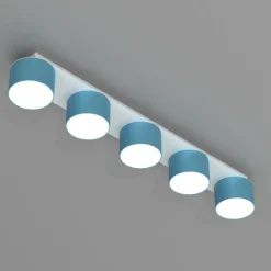 Sklep Kaja Podłużna lampa sufitowa, pięć punktów świetlnych MLP7552 z serii DIXIE | Kaja Oś Fashion