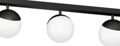 Sklep Kaja Podłużna lampa sufitowa z trzema kloszami MLP8857 z serii SFERA | Kaja Oświetlen Outlet