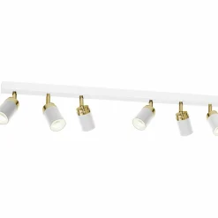 Sklep Kaja Podłużna lampa sufitowa, złote elementy LX 5158 z serii RENO | Kaja Outlet