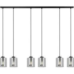 Sklep Kaja Podłużna lampa wisząca z sześcioma kloszami K-5577 z serii MI Outlet