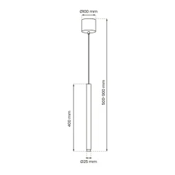 Sklep Kaja Podłużna tuba, pojedyncza lampa wisząca MLP8838 z serii MONZA | Kaja Oświetlenie Cheap