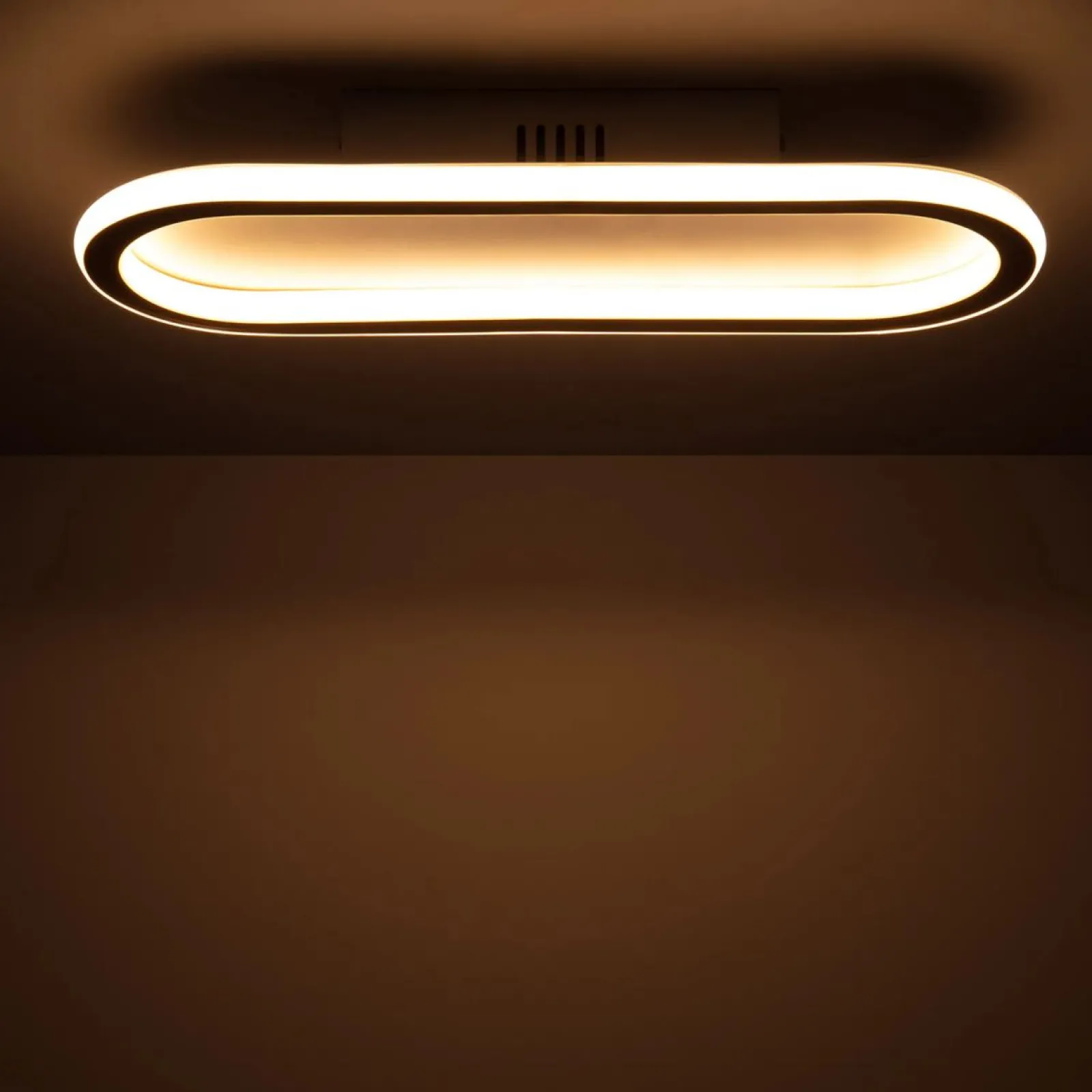 Sklep Kaja Podłużny, obły plafon do salonu ABR-PLKO-25W-40CM-CCT CERCHIO | Kaja* Plafony Nowoczesne|Lampy Led