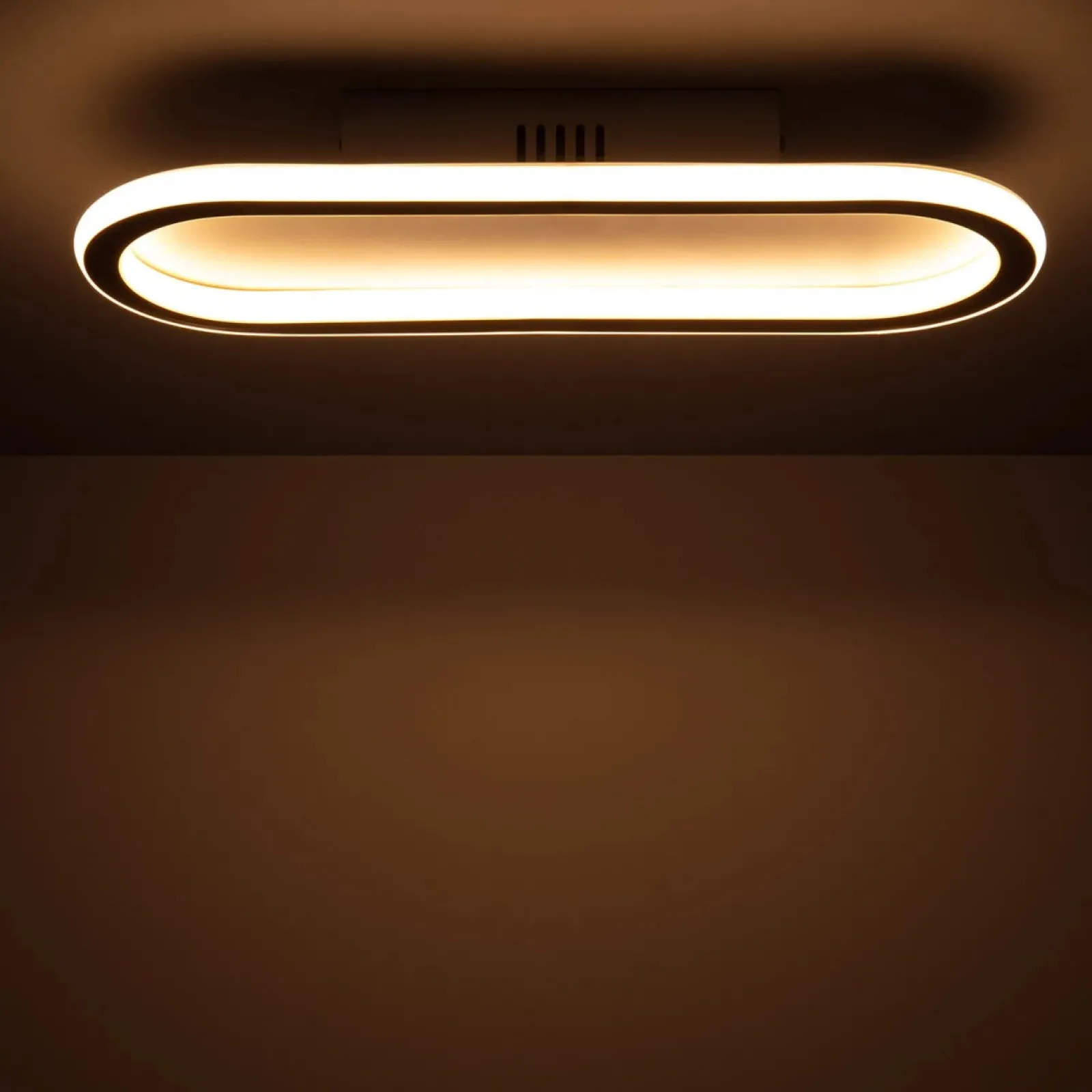 Sklep Kaja Podłużny, obły plafon do salonu ABR-PLKO-25W-40CM-CCT CERCHIO | Kaja* Plafony Nowoczesne|Lampy Led