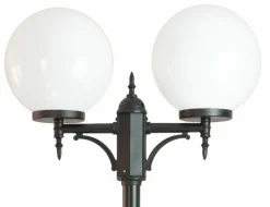 Sklep Kaja Podwójna lampa ogrodowa, latarnia OGMWN 2 300 z serii KULE CLASSIC | Kaja Oświet* Latarnie Ogrodowe|Lampy Ogrodowe Stojące