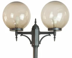 Sklep Kaja Podwójna lampa ogrodowa, latarnia OGMWN 2 300 z serii KULE CLASSIC | Kaja Oświet* Latarnie Ogrodowe|Lampy Ogrodowe Stojące