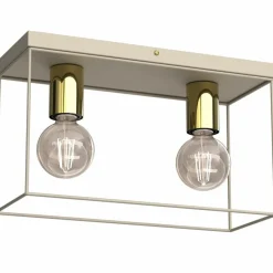 Sklep Kaja Podwójna lampa sufitowa, złote oprawki LX 4337 HOMEN | Kaja Clearance