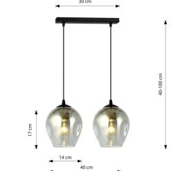 Sklep Kaja Podwójna lampa wisząca do stylowej kuchni 680/2 ISTAR | Kaja Discount