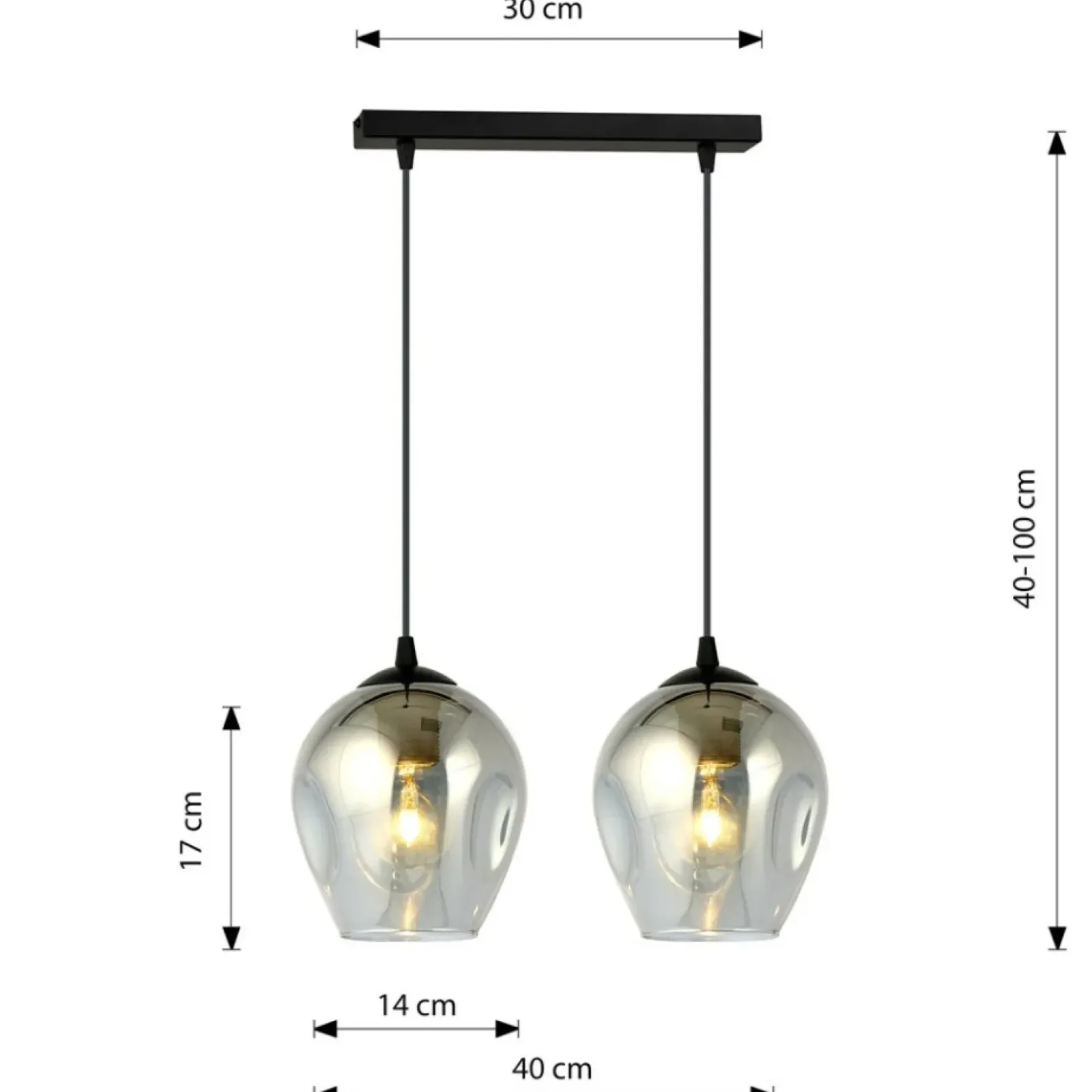 Sklep Kaja Podwójna lampa wisząca do stylowej kuchni 680/2 ISTAR | Kaja Discount