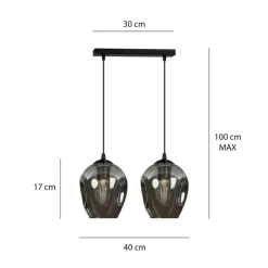 Sklep Kaja Podwójna lampa wisząca do stylowej kuchni 680/2 ISTAR | Kaja Discount