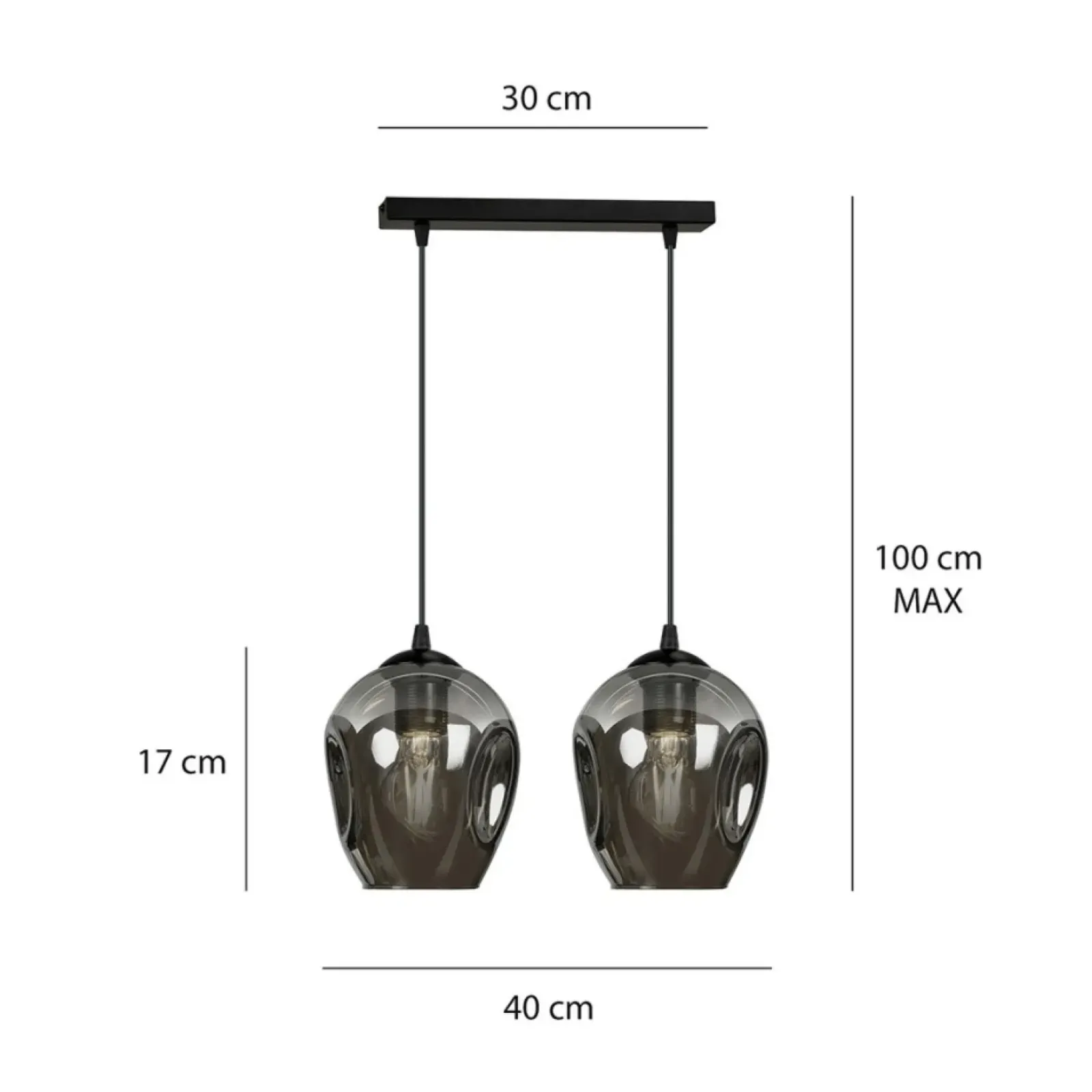 Sklep Kaja Podwójna lampa wisząca do stylowej kuchni 680/2 ISTAR | Kaja Discount