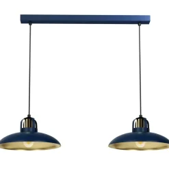 Sklep Kaja Podwójna lampa wisząca na listwie, niebieska MLP7715 z serii FELIX | Kaja Oświet Outlet