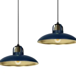 Sklep Kaja Podwójna lampa wisząca na listwie, niebieska MLP7715 z serii FELIX | Kaja Oświet Outlet
