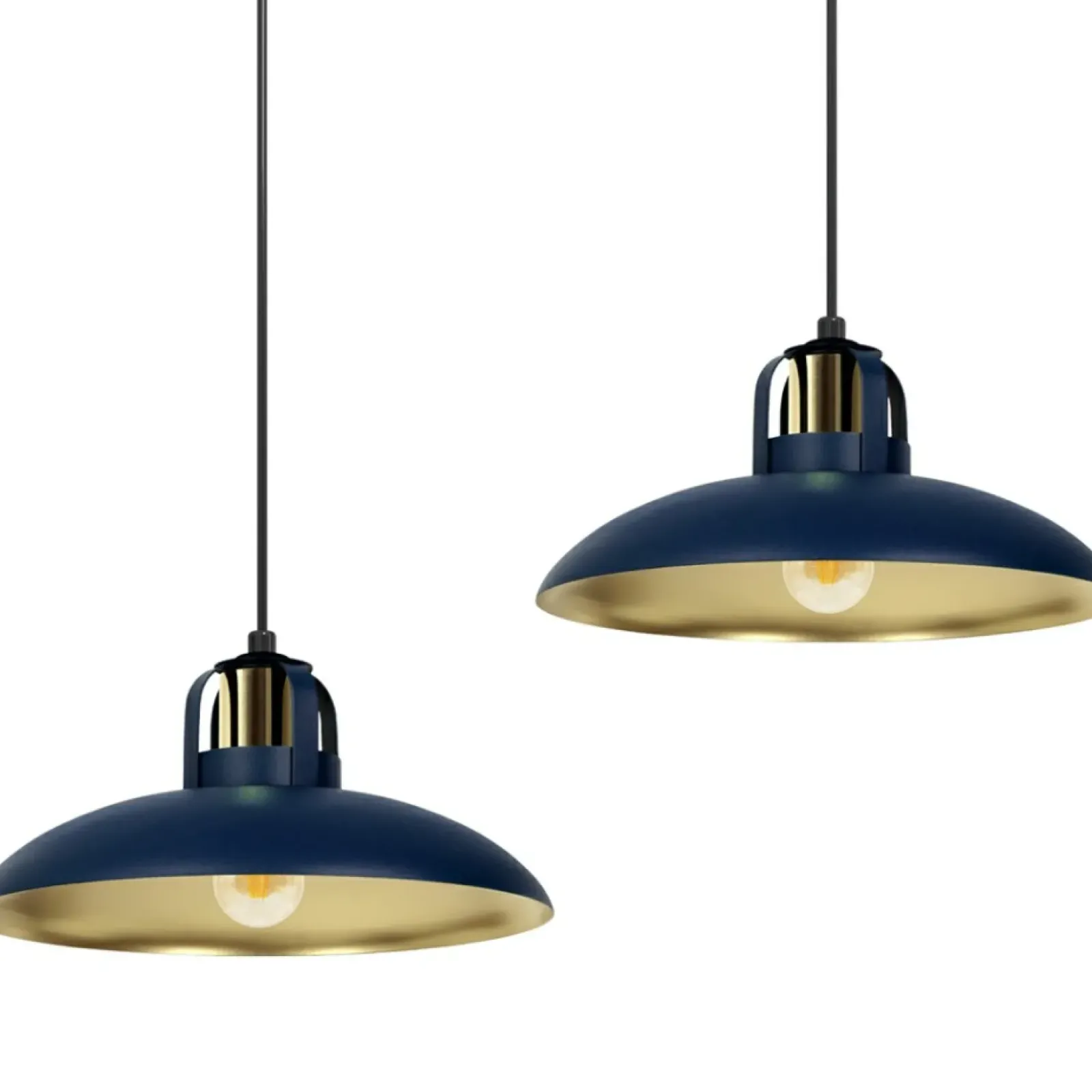 Sklep Kaja Podwójna lampa wisząca na listwie, niebieska MLP7715 z serii FELIX | Kaja Oświet Outlet