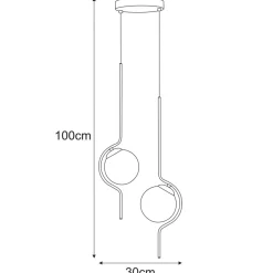 Sklep Kaja Podwójna lampa wisząca, nowoczesny design K-5332 z serii NEVA Hot