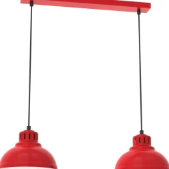 Sklep Kaja Podwójna lampa wisząca z mi kloszami LX 9226 z serii SVEN czerwony Discount