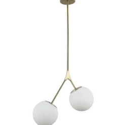 Sklep Kaja Podwójna, złota lampa sufitowa PND-33245-2 CASERTA | Kaja Oświetlenie Fashion