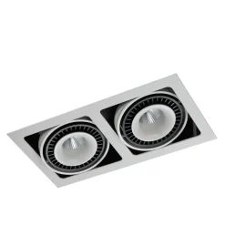 Sklep Kaja Podwójne oczko wpustowe GL7116-2/36W WH+BL ALESSO | Kaja Oświetlenie* Lampy Led|Oprawy Podtynkowe