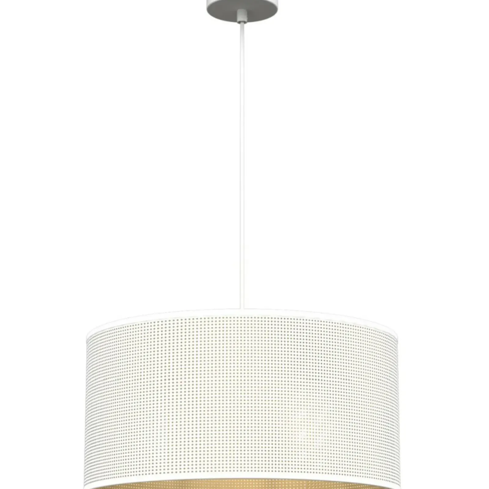 Sklep Kaja Pojedyncza, biało-złota lampa wisząca LX 5266 z serii LOFT SHADE Shop