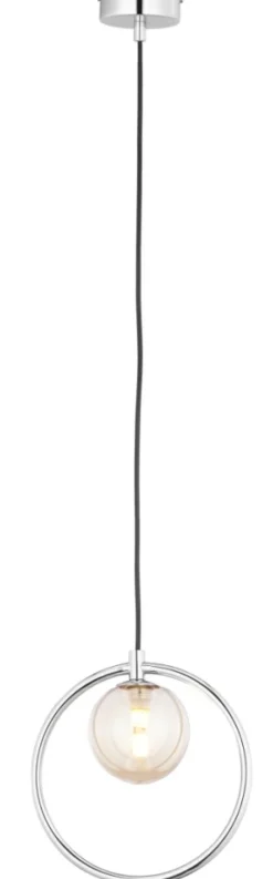 Sklep Kaja Pojedyncza, chromowana lampa wisząca, koło JUP 1874 IVO | Kaja Shop