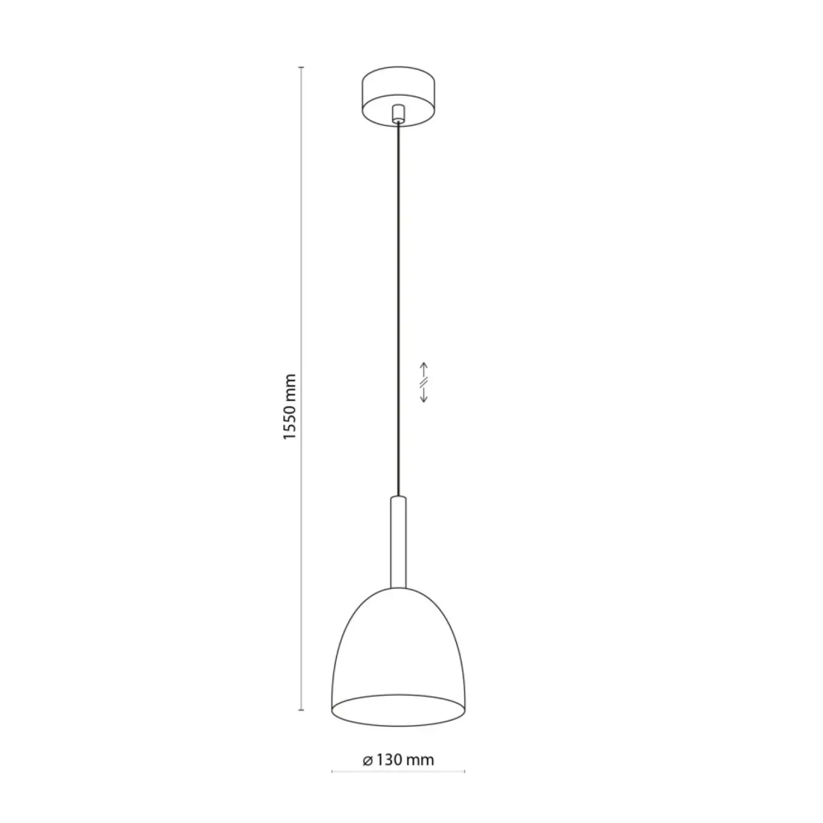 Sklep Kaja Pojedyncza, czarna lampa wisząca do kuchni TK 4870 z serii NORD | Kaja Outlet