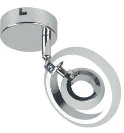 Sklep Kaja Pojedyncza lampa kinkiet LED z obręczą 91-62000 CELT | Kaja chrom New