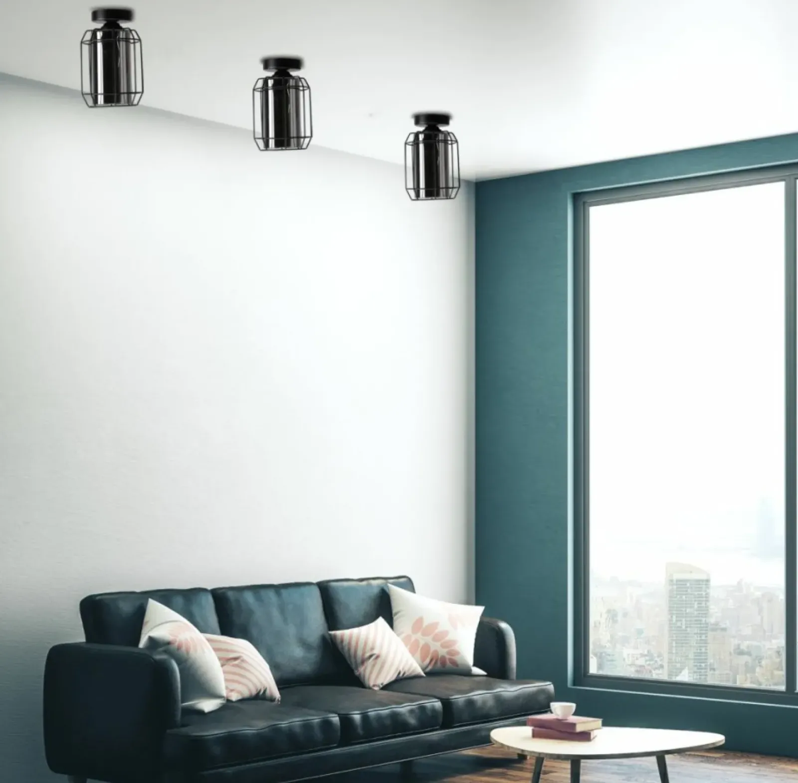 Sklep Kaja Pojedyncza lampa natynkowa z dymionym kloszem 31-08404 z serii JONERA* Plafony Nowoczesne