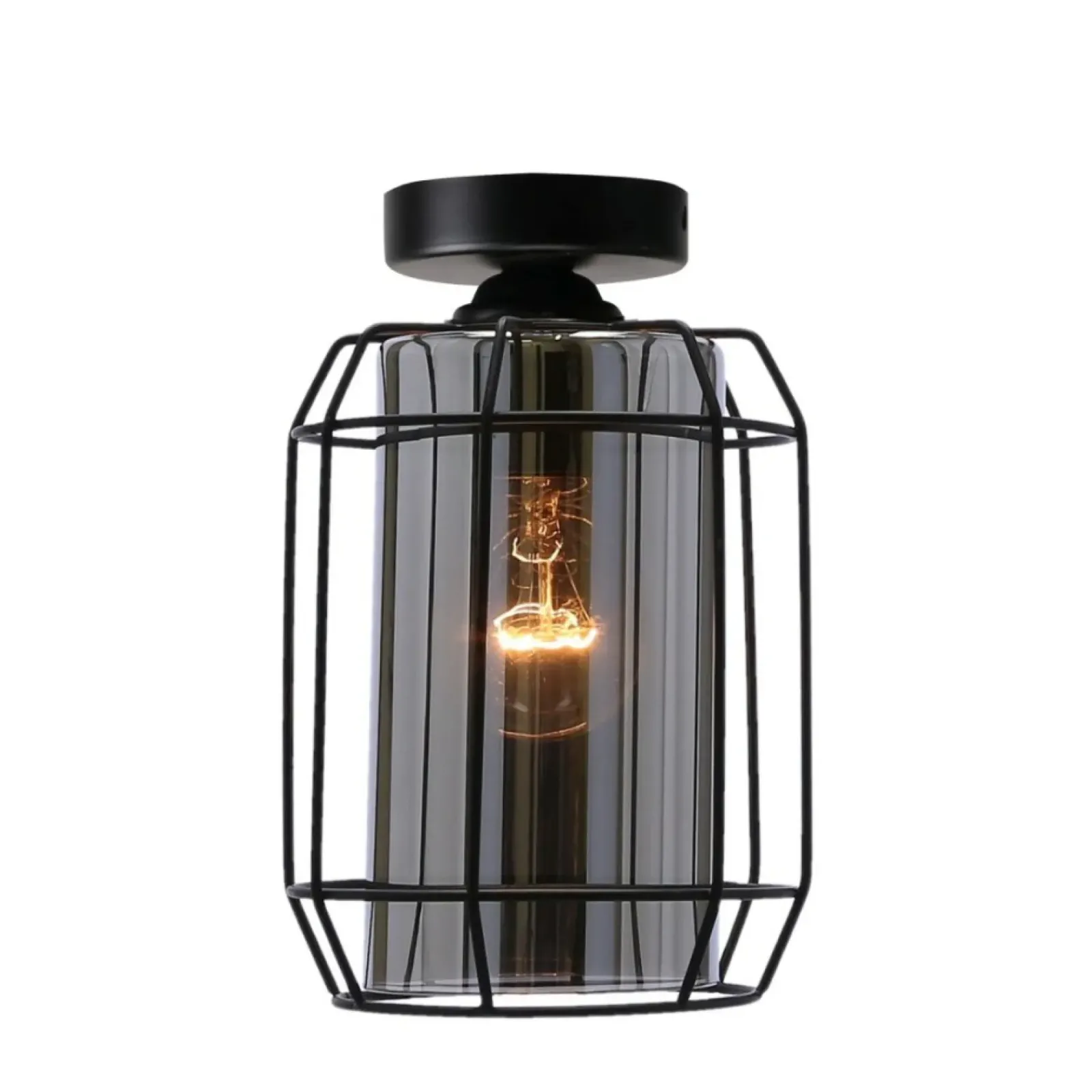 Sklep Kaja Pojedyncza lampa natynkowa z dymionym kloszem 31-08404 z serii JONERA* Plafony Nowoczesne