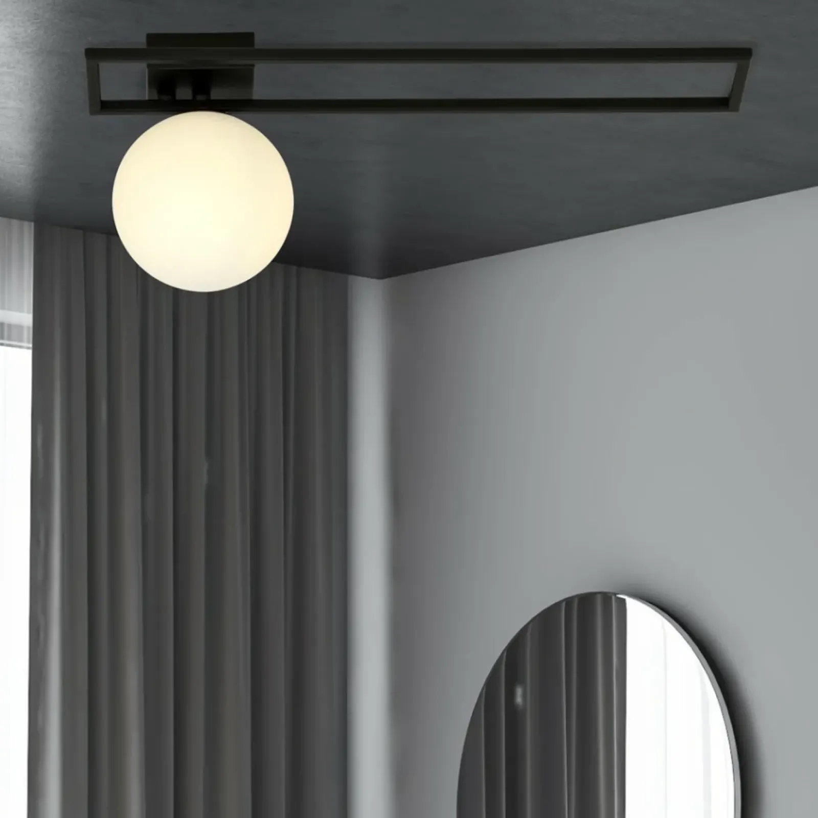Sklep Kaja Pojedyncza lampa sufitowa z metalową ramką 1130/1C IMAGO | Kaja Shop