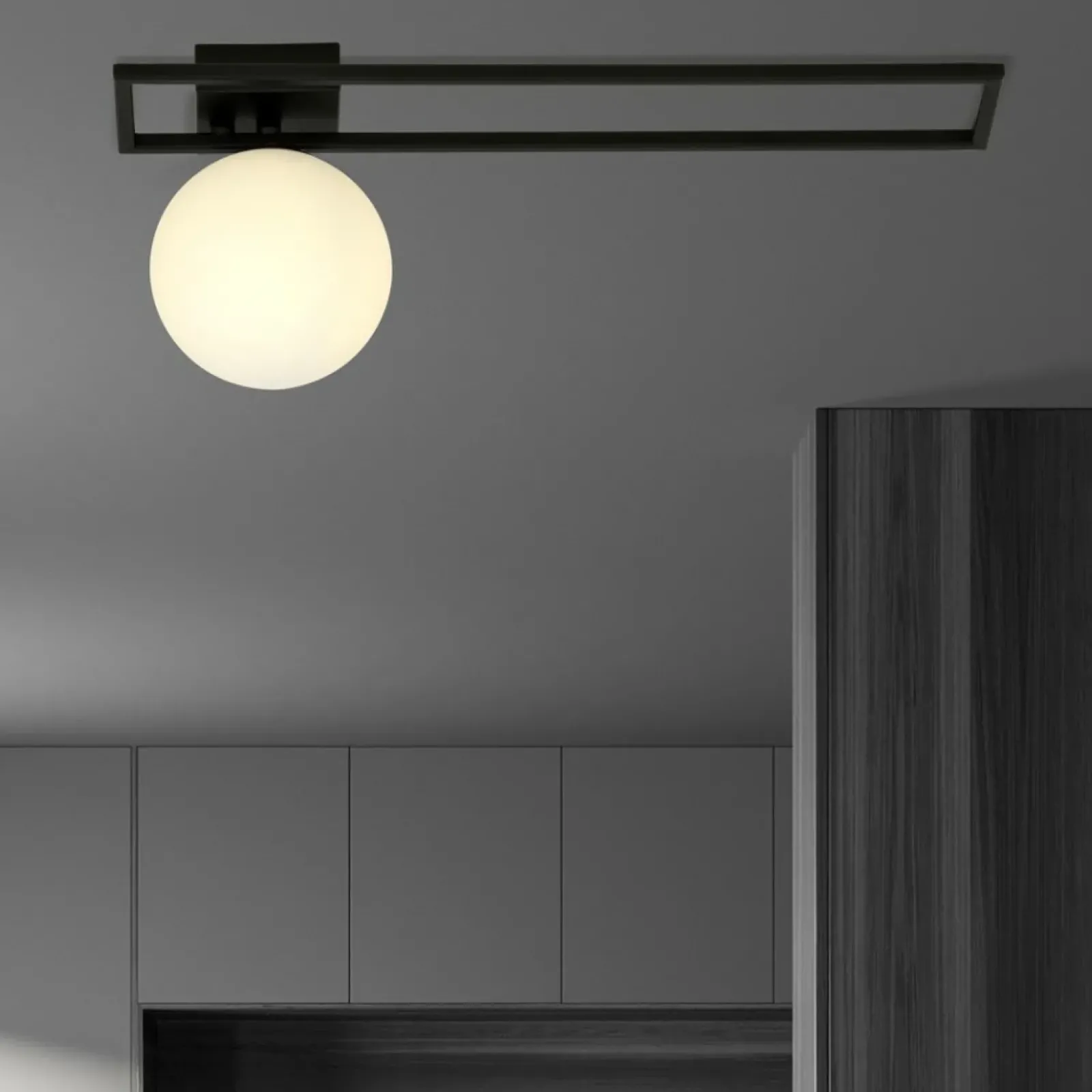 Sklep Kaja Pojedyncza lampa sufitowa z metalową ramką 1130/1C IMAGO | Kaja Shop