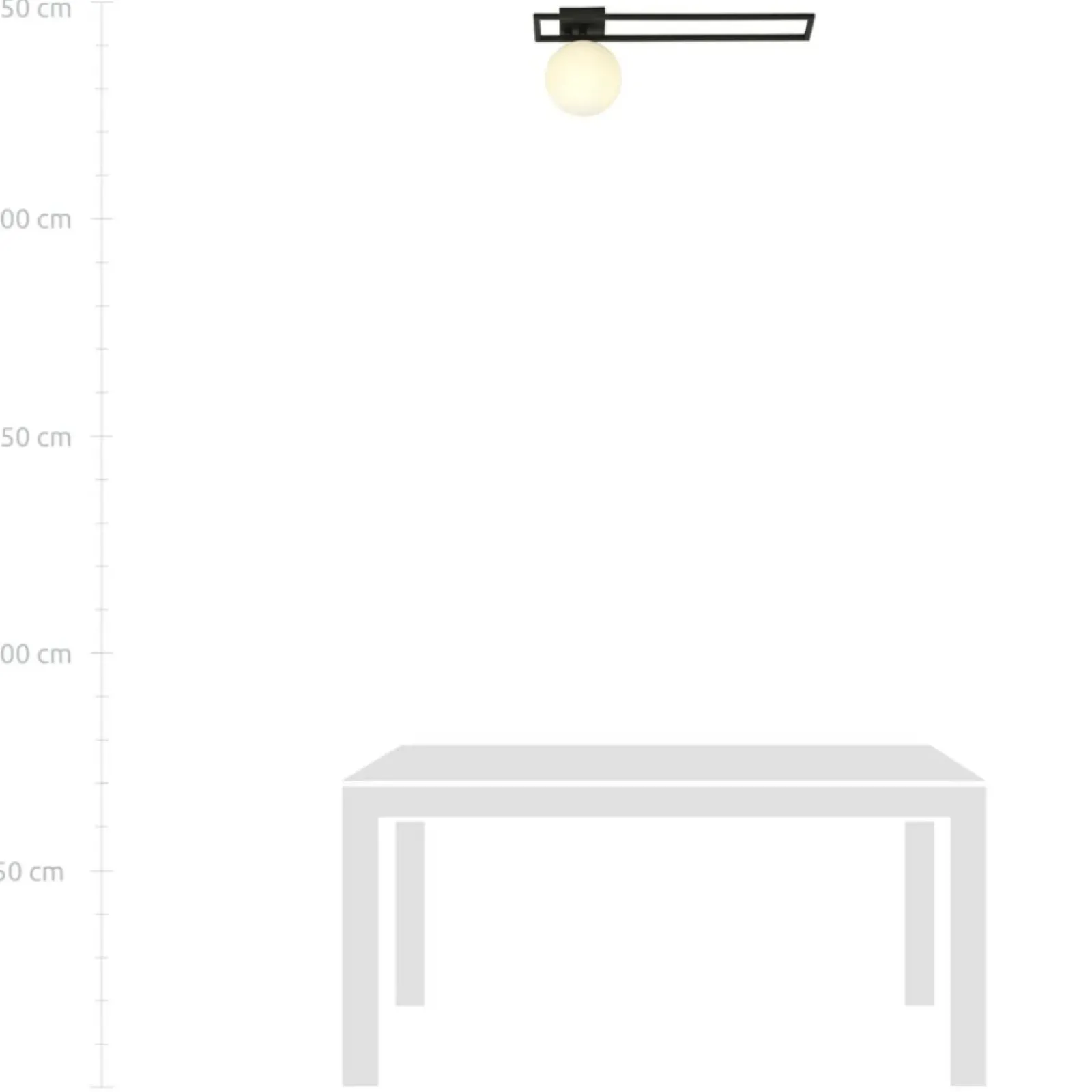 Sklep Kaja Pojedyncza lampa sufitowa z metalową ramką 1130/1C IMAGO | Kaja Shop