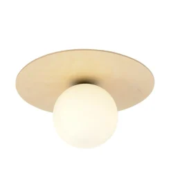 Sklep Kaja Pojedyncza lampa sufitowa z białym kloszem 1142/1B KENZO | Kaja Fashion