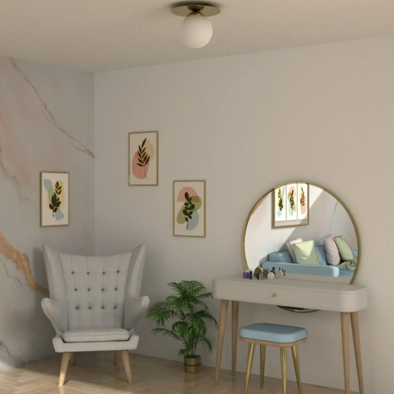 Sklep Kaja Pojedyncza lampa sufitowa w złotym kolorze MLP7967 z serii PLATO | Kaja Oświetle Cheap