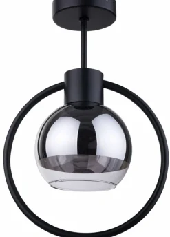 Sklep Kaja Pojedyncza lampa sufitowa ze srebrnym kloszem SIG 31890 z serii LINDA Shop