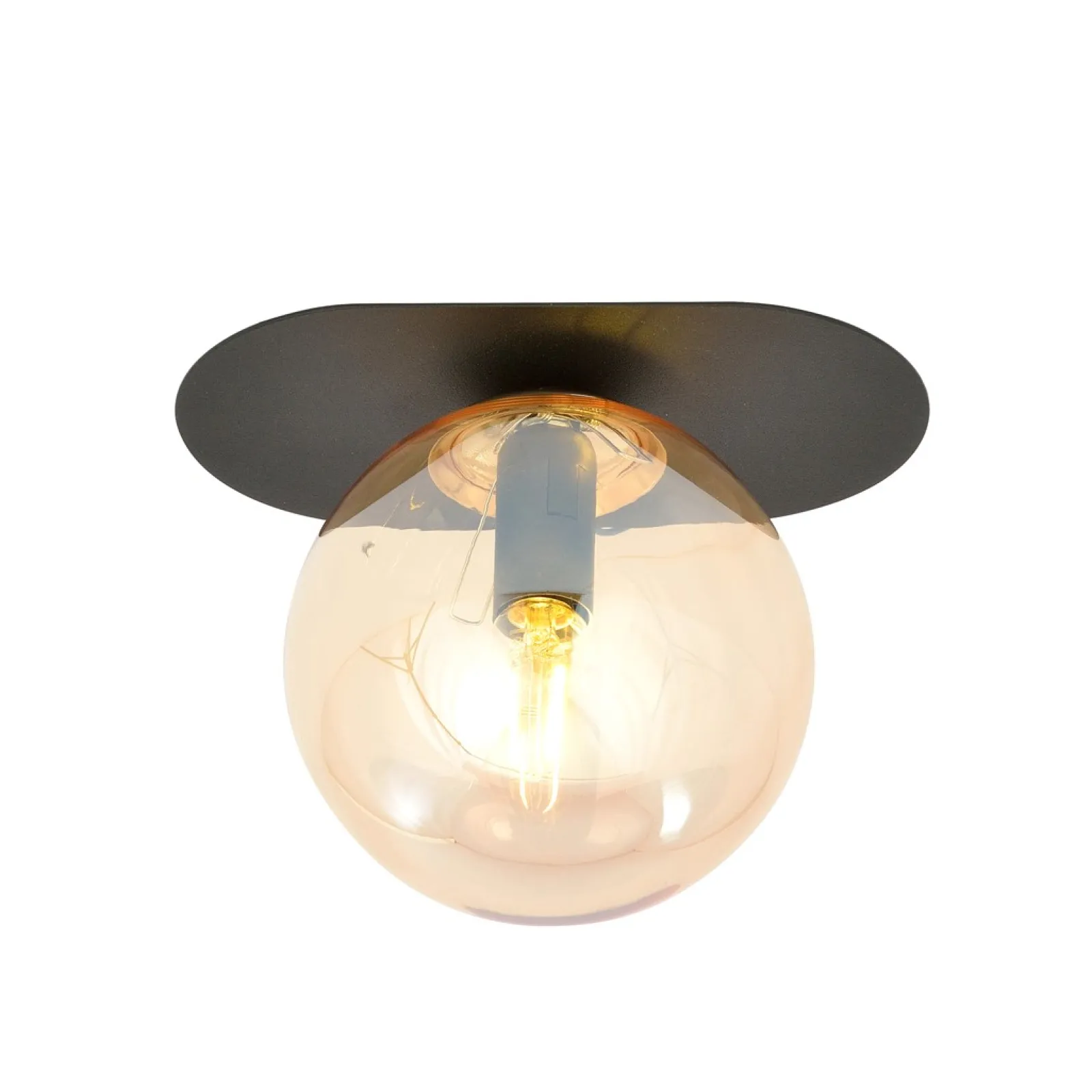 Sklep Kaja Pojedyncza lampa sufitowa z ciepłym kloszem 1120/1 PLAZA | Kaja* Plafony Nowoczesne