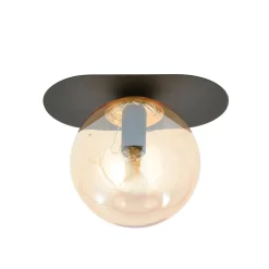 Sklep Kaja Pojedyncza lampa sufitowa z ciepłym kloszem 1120/1 PLAZA | Kaja* Plafony Nowoczesne