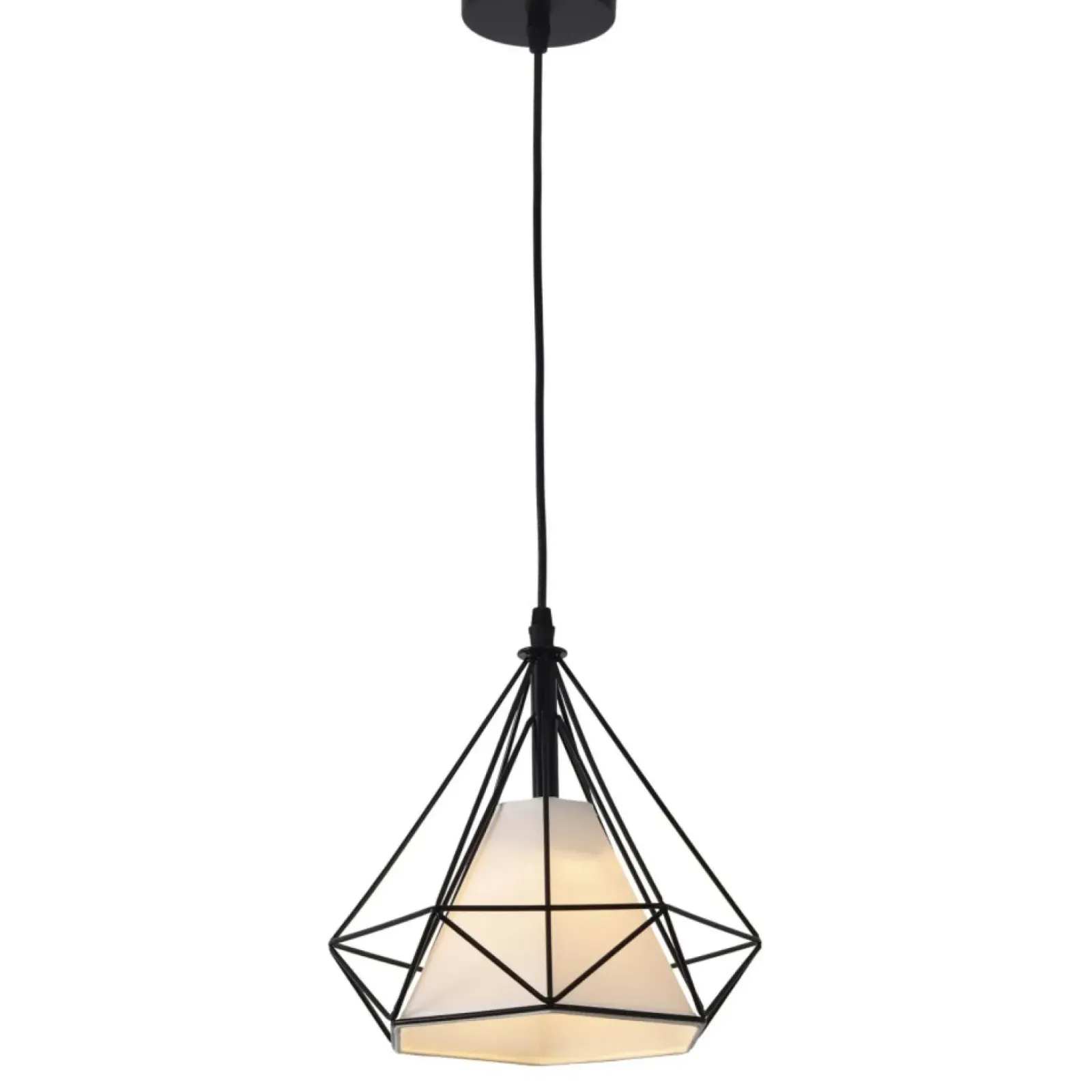Sklep Kaja Pojedyncza lampa wisząca do jadalni LP-076/1P BK NOLA | Kaja Clearance