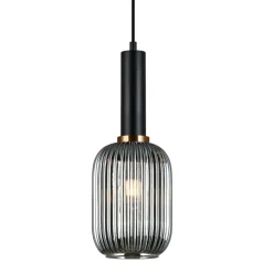 Sklep Kaja Pojedyncza lampa wisząca PND-5588-1M-BK+SG ANTIOLA | Kaja Oświetlenie Flash Sale