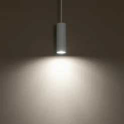 Sklep Kaja Pojedyncza lampa wisząca, smukła tuba 12,5cm 10764 FOURTY | Kaja biały Best