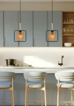 Sklep Kaja Pojedyncza lampa wisząca w stylu eco 31-26767 CROWN | Kaja Oświetlenie Online