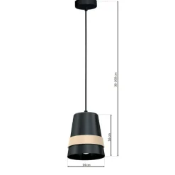Sklep Kaja Pojedyncza lampa wisząca w m kolorze MLP5450 z serii VENEZIA | Kaja Oświet czarny Best Sale