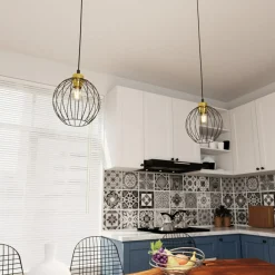 Sklep Kaja Pojedyncza lampa wisząca z drucainym kloszem 1368/1 z serii NANDO Cheap