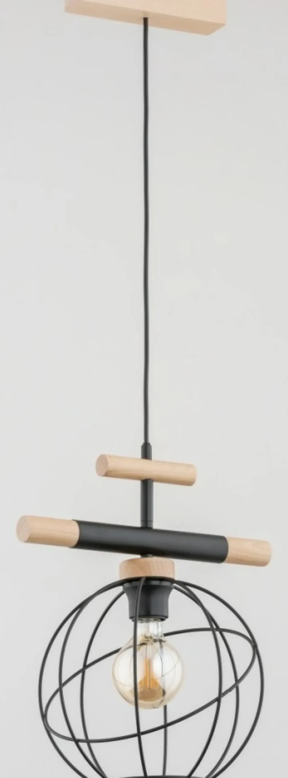 Sklep Kaja Pojedyncza lampa wisząca z drucianym kloszem AL 60970 | Kaja Store