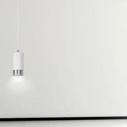 Sklep Kaja Pojedyncza lampa wisząca ze srebrnym zdobieniem 814/1 | Kaja Store